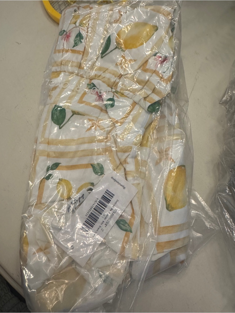 Petal & Pup Cintrico One Shoulder Lemon Print Mini Dress L NWT - Picture 5 of 9